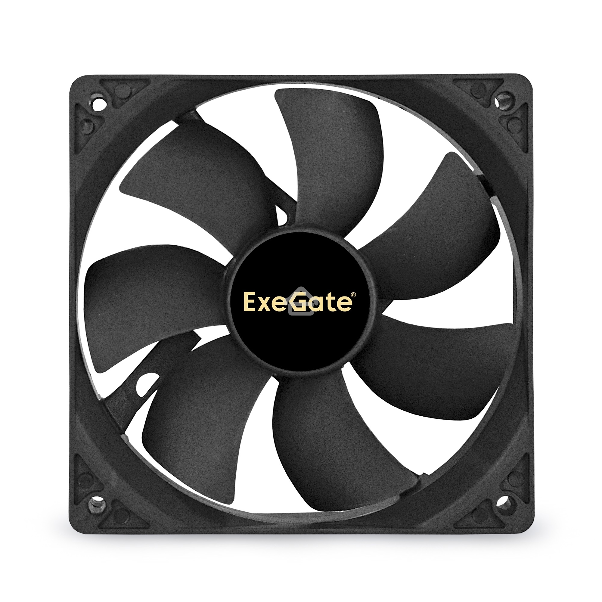 Вентилятор для корпуса ExeGate EX12025B4P-PWM черный, 120 мм, 1500 об/мин, 22 дБ, 4 pin
