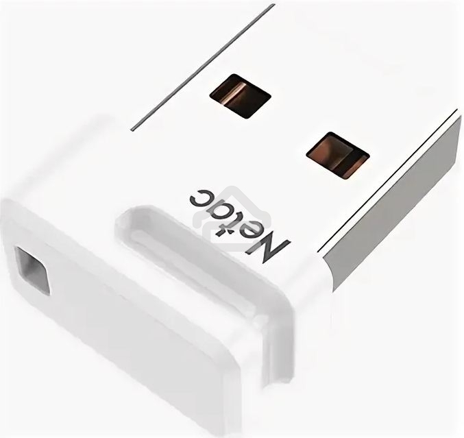 Флешка USB R/W Netac U116 8Gb <NT03U116N-008G-20WH>, USB2.0, миниатюрная пластиковая белая