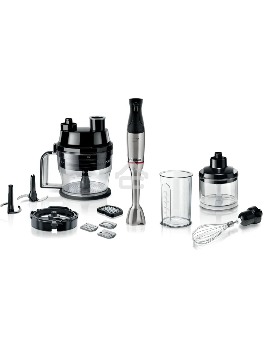 Блендер погружной Bosch MSM6M8X1, 1200Вт, нержавеющая сталь/черный
