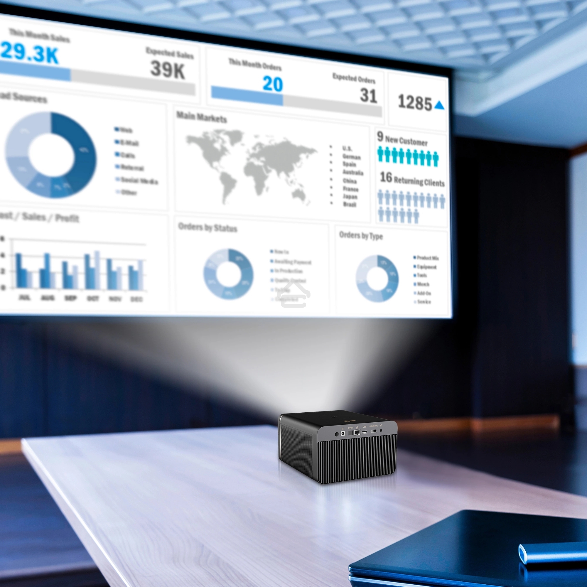Проектор Cactus CS-H3.SG DLP 16800Lm (1920x1080) 200000:1 ресурс лампы:20000часов 1xUSB typeA 1xHDMI 3.1кг