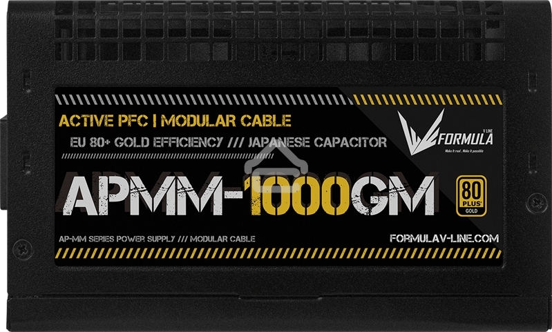 Блок питания Aerocool/Formula ATX 1000W APMM-1000GM Gen.5 80 PLUS gold (20+4pin) APFC 120мм fan 8xSATA Cab Manag RTL