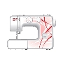 Швейная машина  Janome Legend LE20 белый/рисунок
