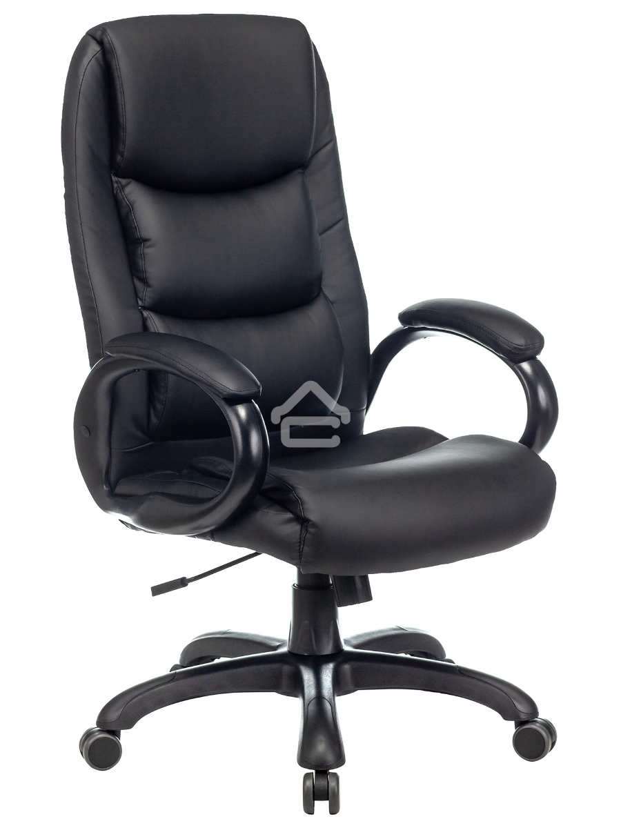 Кресло руководителя Бюрократ CH-S840N/BLACK черный, эко.кожа, крестов. пластик