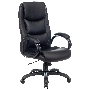 Кресло руководителя Бюрократ CH-S840N/BLACK черный, эко.кожа, крестов. пластик