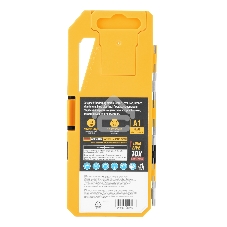 Набор сверл по металлу Denzel 2-8мм, Р6М5-TiN, Golden Tip, 6 шт 723000