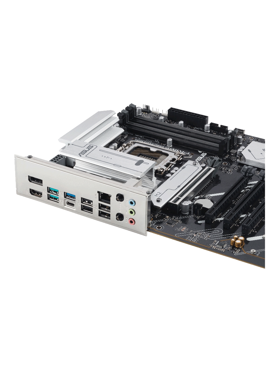 Материнская плата ASUS PRIME B860-PLUS WIFI, LGA 1851, Intel B860, 4xDDR5, 4xSATA, 2xM.2, 1xPCIe 5.0 x16, 4xPCIe 4.0 x16, 2xUSB-C, 4xUSB-A 3.2 Gen 1, 2xUSB-A 3.2 Gen 2, 1xHDMI, 1xDP, 1x2.5Gb LAN, 7.1, ATX
