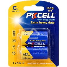 Солевой элемент питания PKCELL R14P-2B тип - C(LR14) 2 шт в блистере