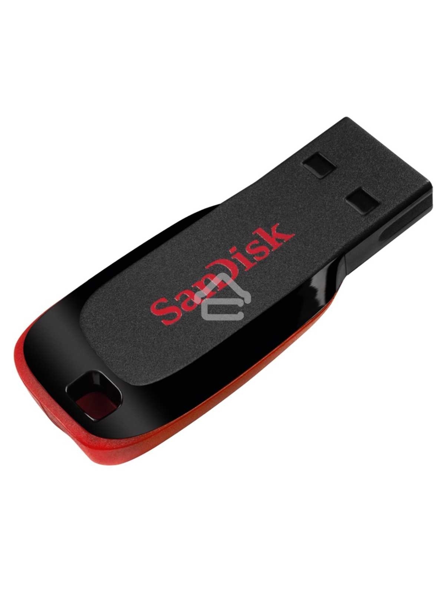 Флеш диск Sandisk 32Gb Cruzer Blade SDCZ50-032G-B35 USB2.0 черный/красный