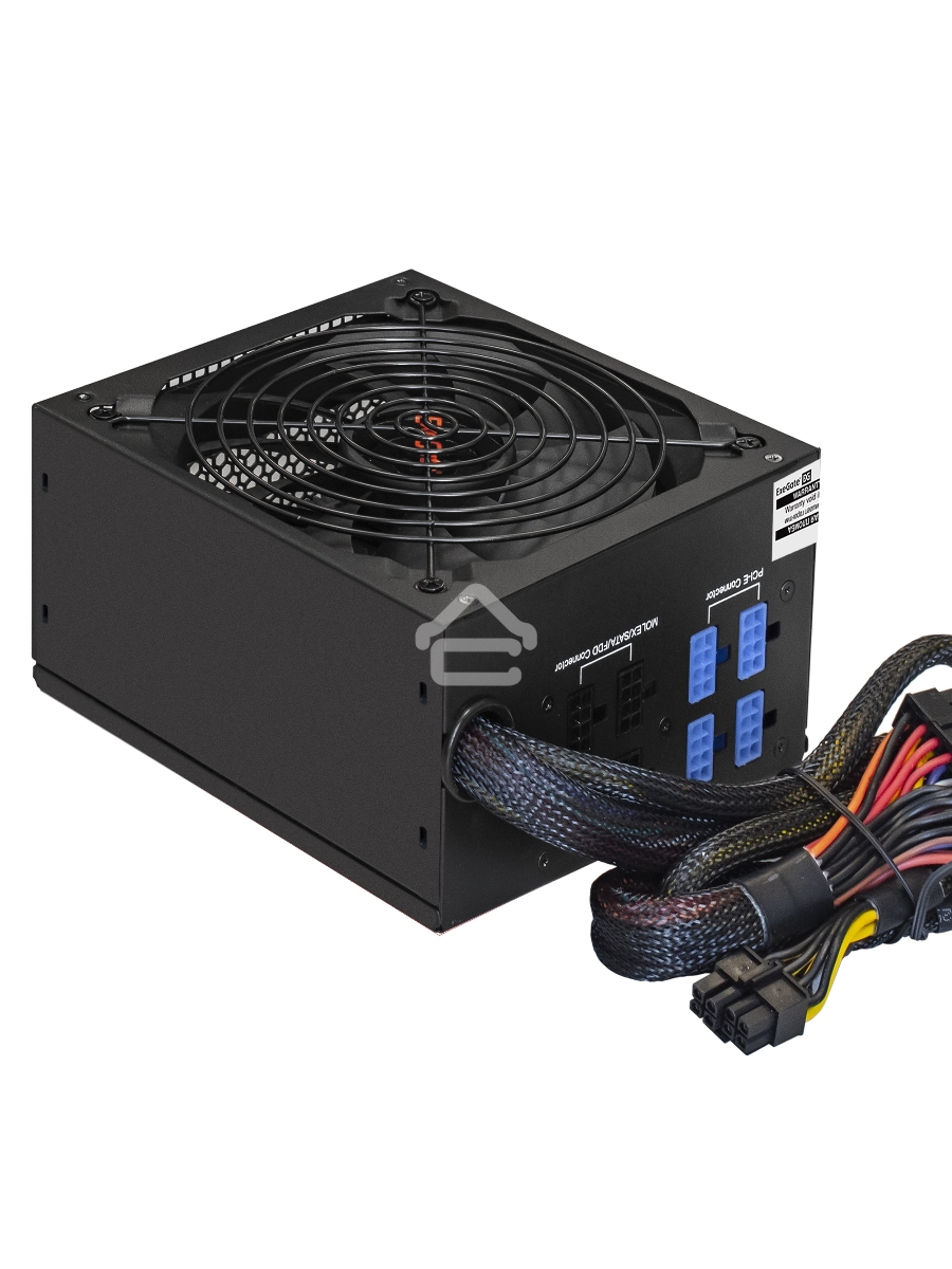 Серверный блок питания 1100W ExeGate EX292215RUS ServerPRO-1100RADS (ATX, for 3U+ cases, КПД 82% (80 PLUS), 14cm fan, 24pin, 2(4+4)pin, 6xPCIe, 8xSATA, 4xIDE, Cable Management, black)