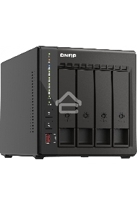 Сетевое хранилище SMB QNAP TS-453E-8G NAS, 4-tray w/o HDD. 2xHDMI-port. 4-core Celeron J6412 2-2.6 GHz, 8GB DDR,  2x2.5Gb LAN, 2 x M.2 2280 PCIe Gen 3 x2, 2x USB 3.2 Gen 2 (10Gbps) Port, 2x USB 2.0 port