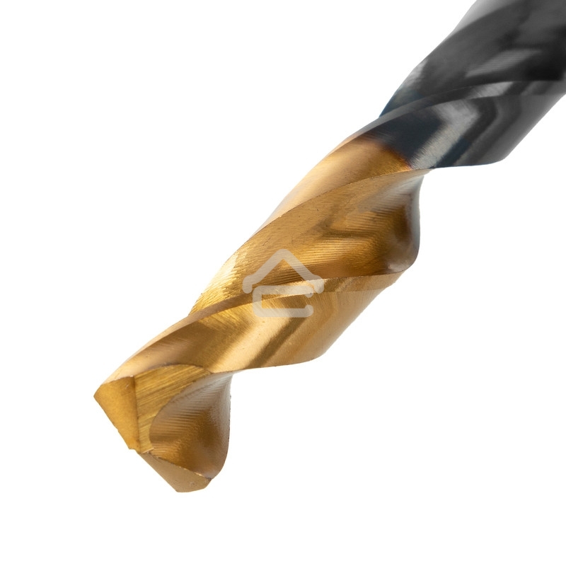 Сверло по металлу Denzel 9 мм, HSS-Tin, Golden Tip, 8 шт.