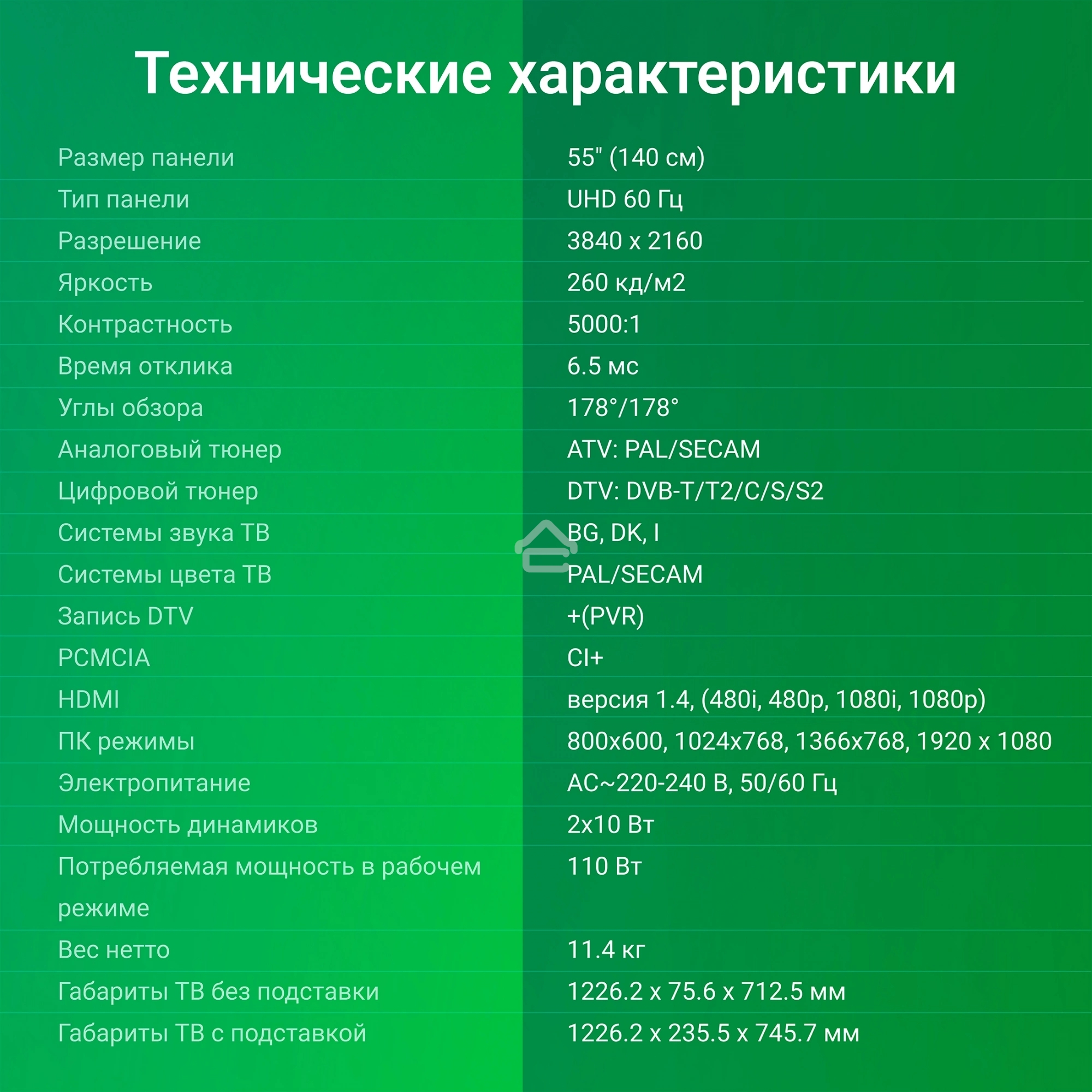 Телевизор Digma 55
