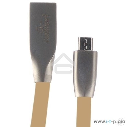 Кабель USB2.0 Cablexpert CC-G-mUSB01Gd-1M, AM/microB, серия Gold, длина 1м, золотой, блистер