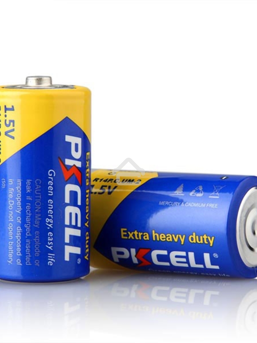 Солевой элемент питания PKCELL R14P-2B тип - C(LR14) 2 шт в блистере