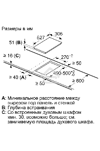 Индукционная варочная панель Bosch PIB375FB1E / Домино, 30 см, индукция, скошенный край