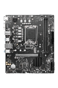 Материнская плата MSI PRO H610M-E DDR4, LGA 1700, Intel H610, 2xDDR4, 4xSATA, 1xM.2, 1xPCIe 4.0 x16, 1xPCIe 4.0 x1, 1xHDMI, 1xVGA, 1xRJ45 1Gb, 2xUSB-A 3.2 Gen 1, 4xUSB-A 2.0, 3x3.5мм, 7.1, mATX