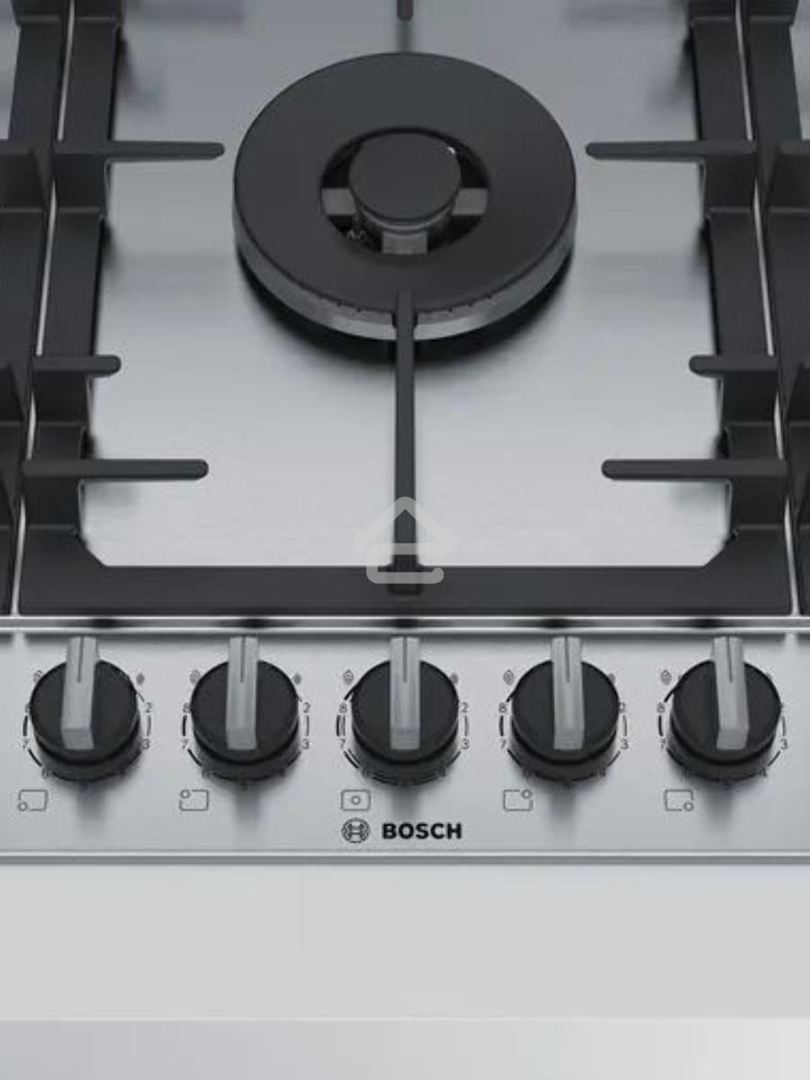Газовая варочная поверхность Bosch PCR9A5B90M нержавеющая сталь