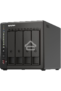 Сетевое хранилище SMB QNAP TS-453E-8G NAS, 4-tray w/o HDD. 2xHDMI-port. 4-core Celeron J6412 2-2.6 GHz, 8GB DDR,  2x2.5Gb LAN, 2 x M.2 2280 PCIe Gen 3 x2, 2x USB 3.2 Gen 2 (10Gbps) Port, 2x USB 2.0 port