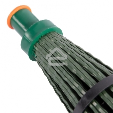 Метла полипропиленовая, 140х310 мм, круглая, с фиксирующим ободом, без черенка, Сибртех