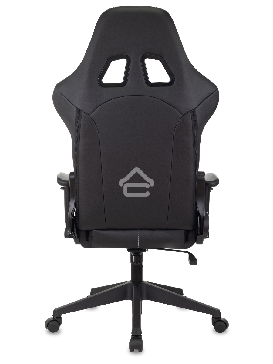 Кресло игровое Бюрократ VIKING 5 AERO WHITE черный/белый искусственная кожа