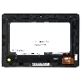 Модуль (матрица + тачскрин) для Asus PadFone 2 (A68) Station 203 черный с рамкой