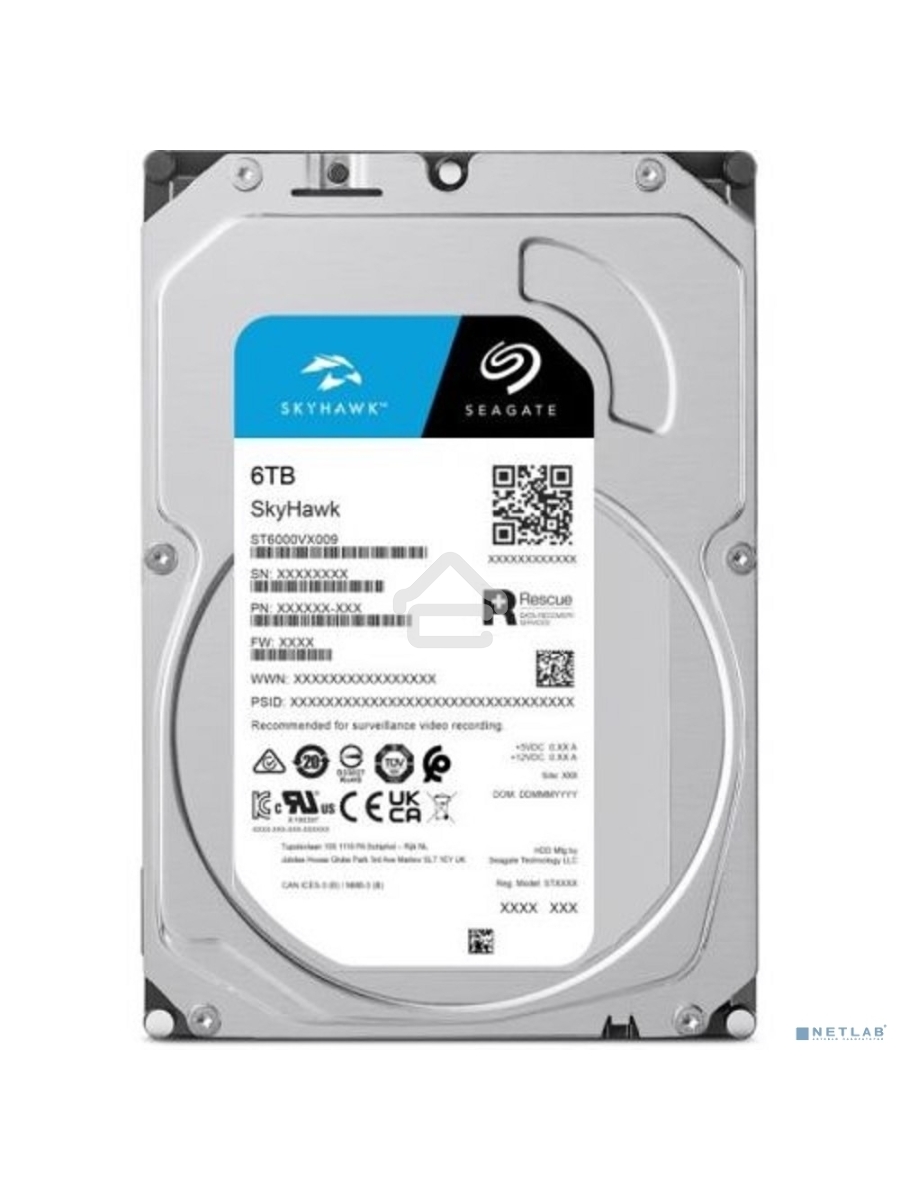 Жесткий диск Seagate SATA 6TB 5400RPM 6GB/S 256MB ST6000VX009
