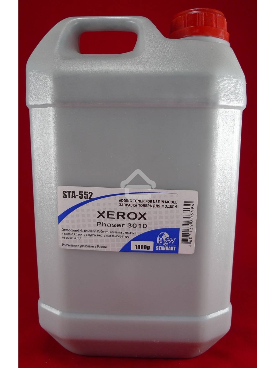 Тонер XEROX Phaser 3040/3010/WC 3045 (кан, 1кг) B&W Standart фас России