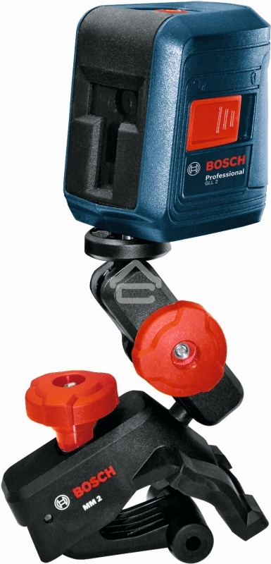 Лазерный нивелир Bosch GLL 2+MM 2 (0601063A01) лазерный крест дальность:10м± 0,5мм/м