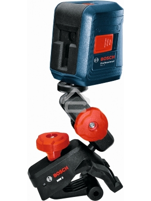 Лазерный нивелир Bosch GLL 2+MM 2 (0601063A01)   лазерный крест дальность:10м  ± 0,5мм/м
