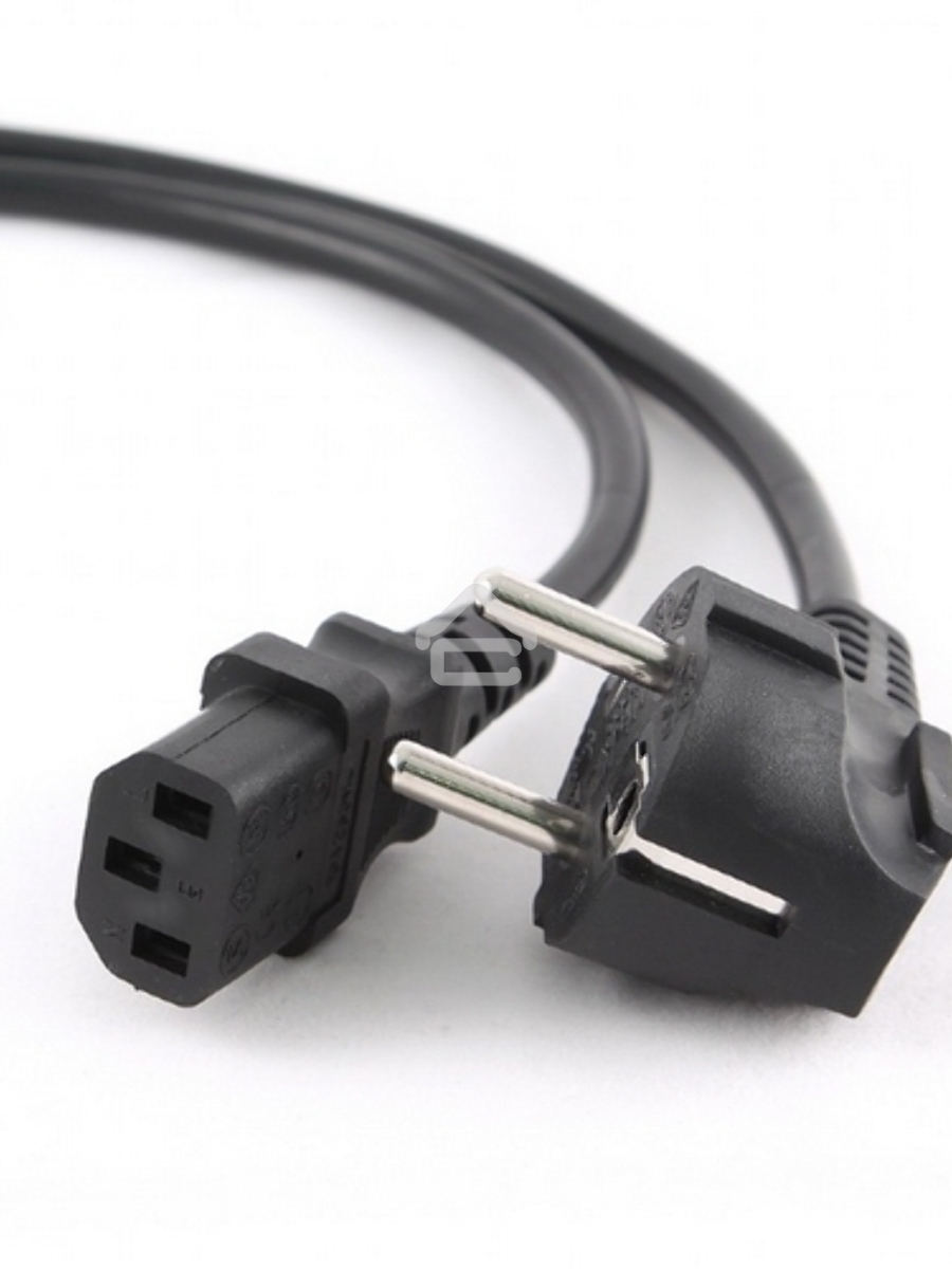 Кабель Gembird Power 250V 10A EUR, VDE Кабель питания сетевой, Евровилка, заземление, 5m (PC-186-VDE-5M)