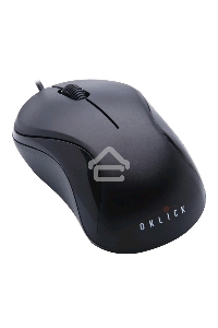 Мышь проводная Oklick 115S черный, 1200 dpi, USB, кнопки - 3