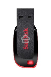 Флеш диск Sandisk 32Gb Cruzer Blade SDCZ50-032G-B35 USB2.0 черный/красный