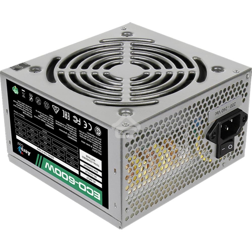 Блок питания Aerocool / Formula 600W Retail ECO-600W, 600Вт, 120мм, серый