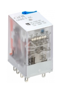 Реле интерфейсное ORM-1 4C 24В DC с LED и тест. кнопкой ONI ORM-1-4C-DC24V-L-B