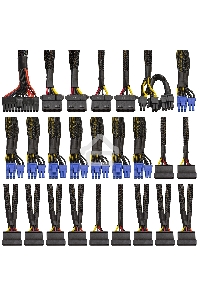 Серверный блок питания  1100W ExeGate EX292215RUS ServerPRO-1100RADS (ATX, for 3U+ cases, КПД 82% (80 PLUS), 14cm fan, 24pin, 2(4+4)pin, 6xPCIe, 8xSATA, 4xIDE, Cable Management, black)