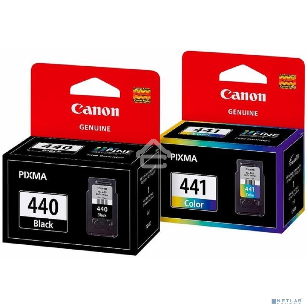 Картридж струйный Canon PG-440/CL-441 5219B005 черный/трехцветный x2уп. для Canon MG2140/MG3140 (180 стр.)