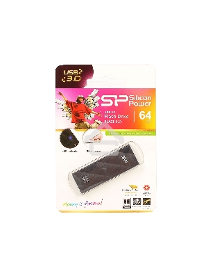 Флеш диск Silicon Power 64Gb Blaze B20 SP064GBUF3B20V1K USB3.0 черный
