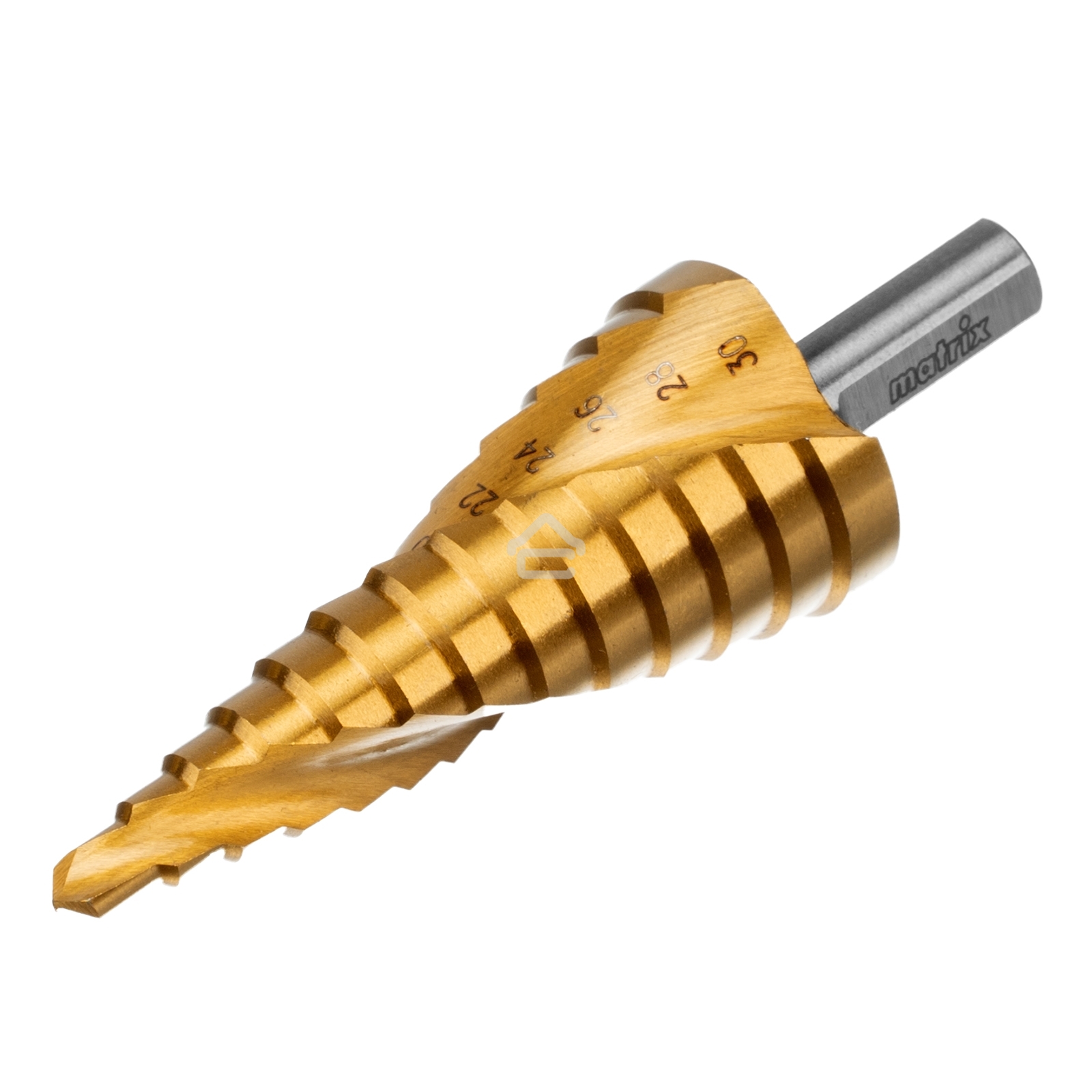 Сверло ступенчатое Matrix, 6-8-10-12-14-16-18-20-22-24-26-28-30 мм,HSS, спирал. проф., трехгр. хвост.