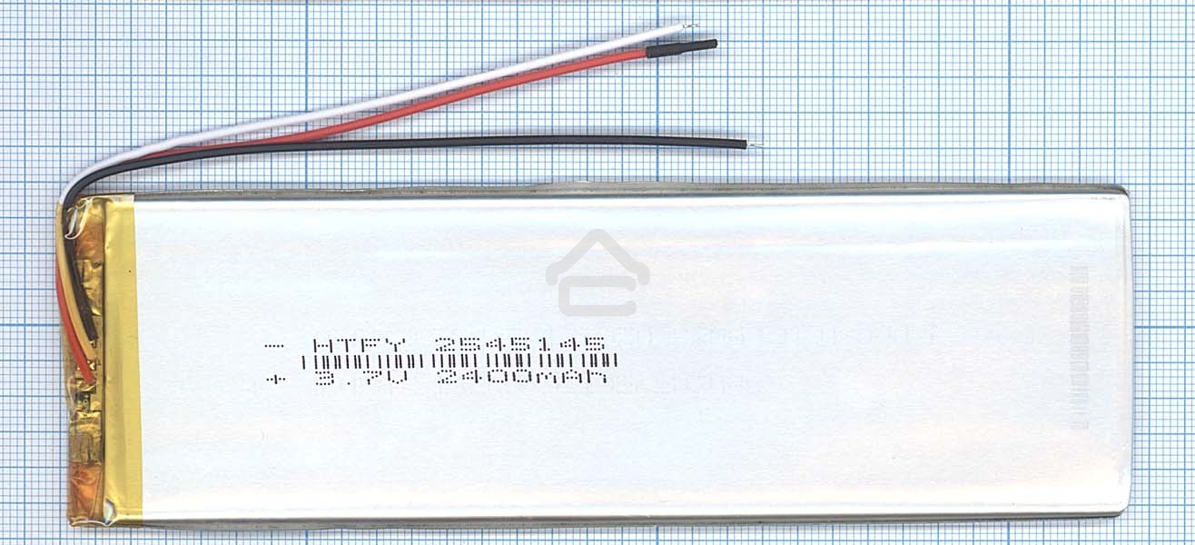 Аккумулятор Li-Pol (батарея) 2.5*45*145мм 3pin 3.7V/2400mAh