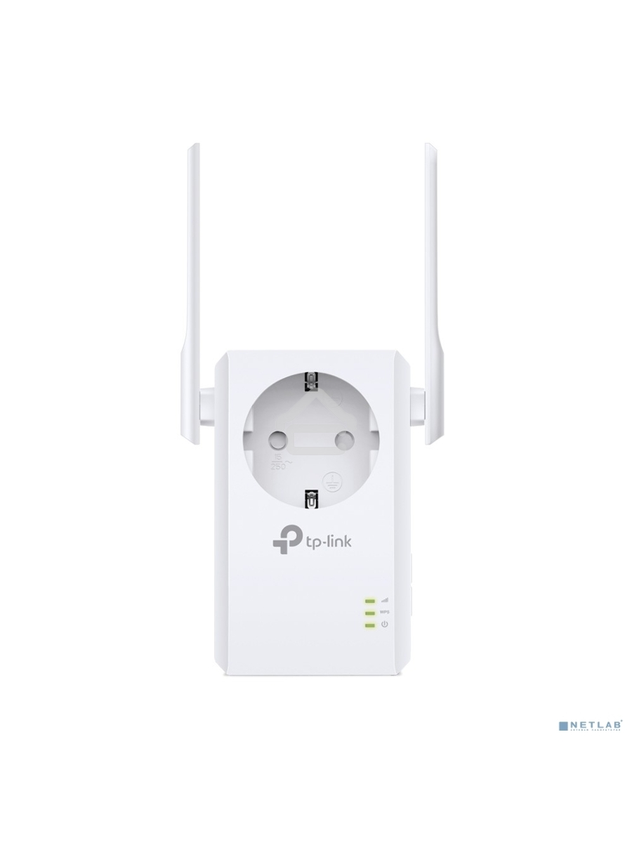 Сетевой адаптер TP-Link SOHO TL-WA860RE 300Mbps Wireless N Wall Plugged Range Extender with AC Passthrough, QCA(Atheros), 2T2R, 2.4GHz, 802.11b/g/n, 1 10/100Mbps LAN port, Range Extender button, Range Extender mode, suppo поставляется без кабеля RJ-45