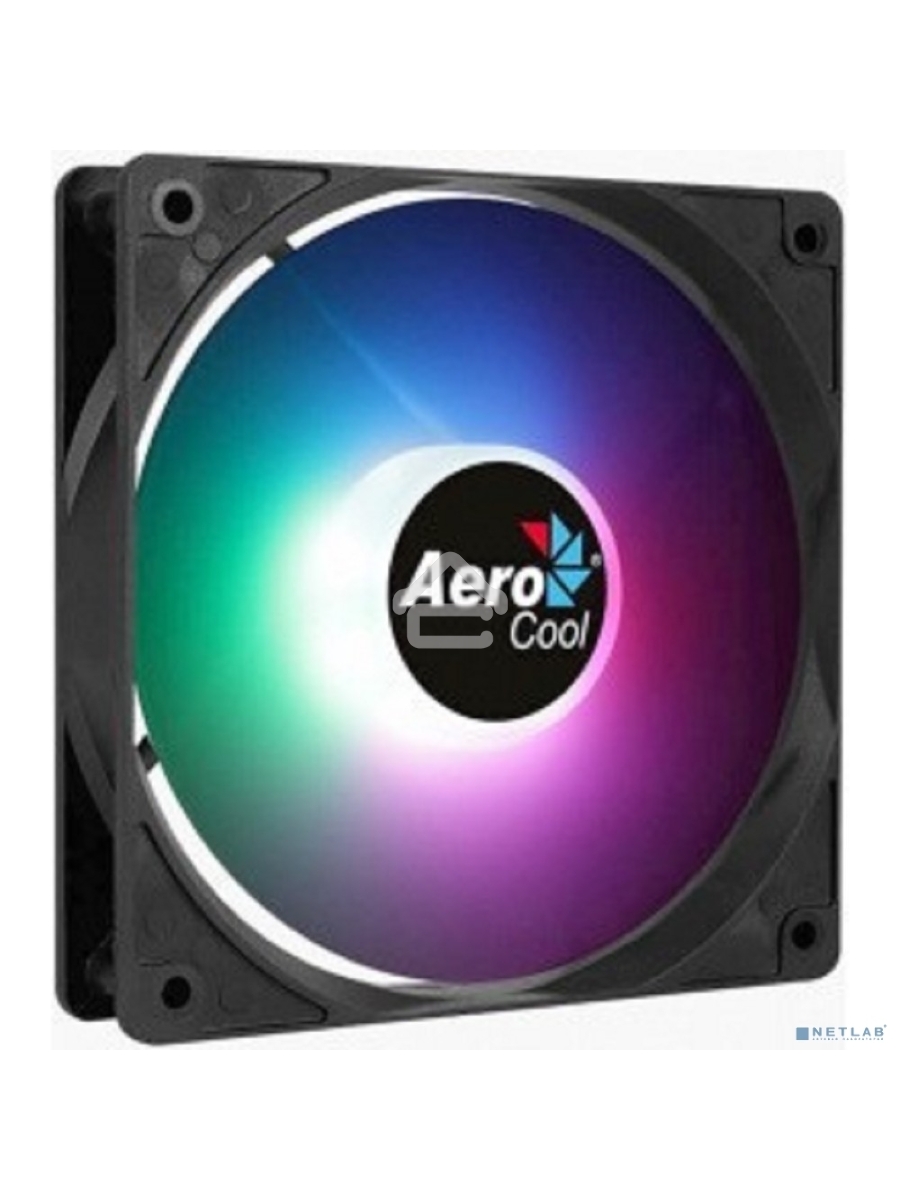 Вентилятор для корпуса Aerocool / Formula Frost 12 PWM FRGB черный, 120 мм, 1500 об/мин, 27.5 дБ, 4 pin
