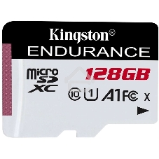 Флеш карта microSD 128Gb Kingston microSDНC Class 10 A1 UHS-I Endurance 95R/45W Card Only
