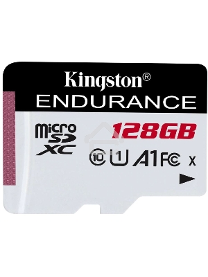 Флеш карта microSD 128GB Kingston microSDНC Class 10 A1 UHS-I Endurance 95R/45W  Card Only