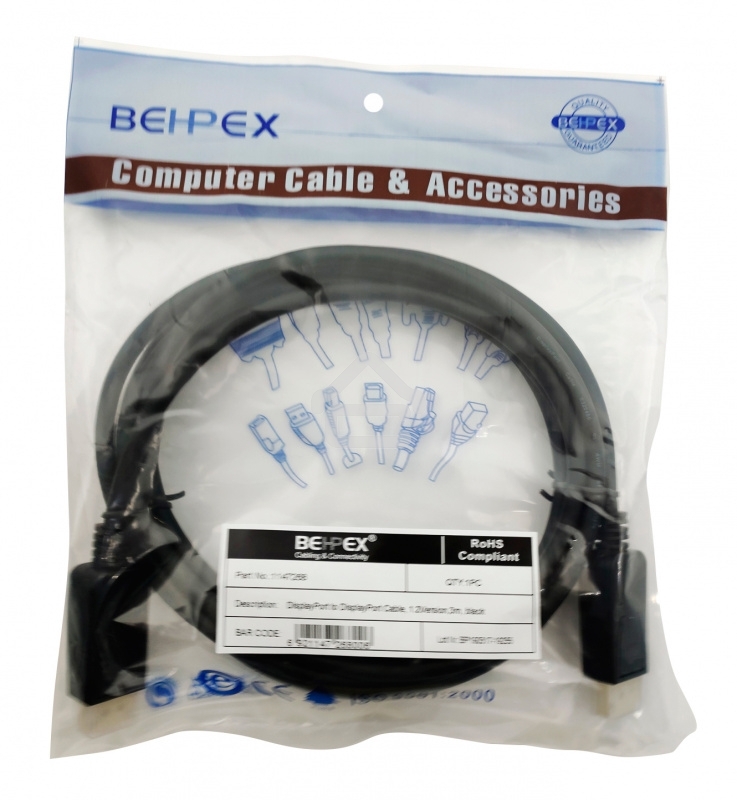 Кабель 1.2v DisplayPort (m) DisplayPort (m) 3м