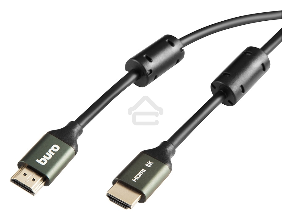 Кабель аудио-видео Buro HDMI (m)/HDMI (m) 2м. феррит.кольца Позолоченные контакты черный (BHP-HDMI-2.1-2G)
