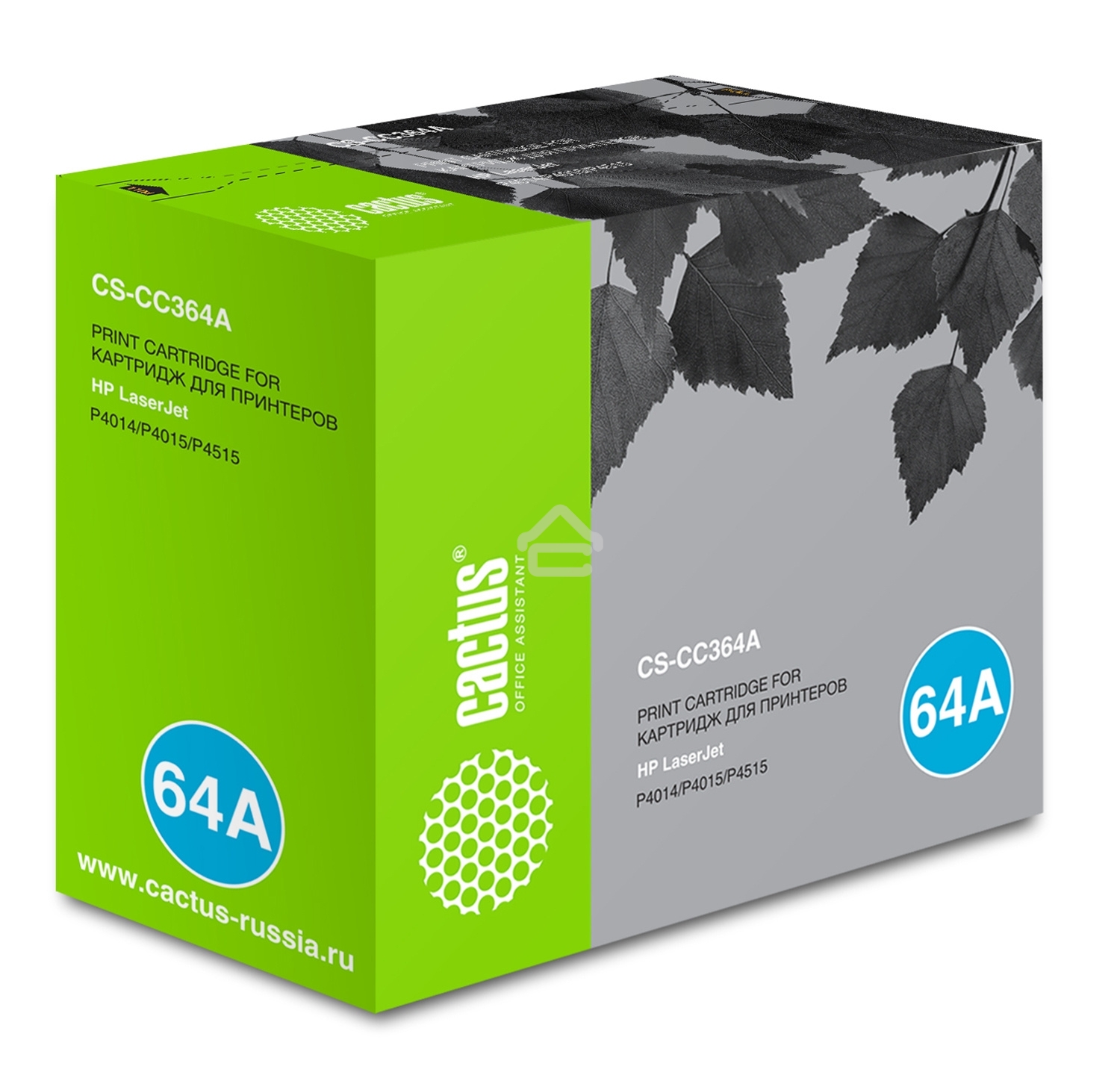 Картридж лазерный Cactus CS-CC364A черный (10000 стр.) для HP LaserJet P4014/P4015/P4515