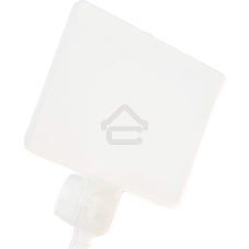 Стяжка пластиковая нейлоновая с площадкой для маркировки Lanmaster 2,5х100 мм, белый, 100 шт