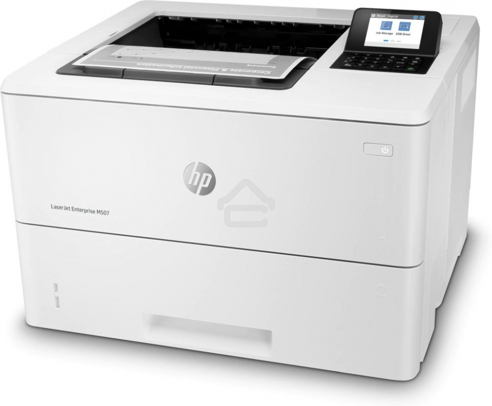 Принтер лазерный HP LaserJet Enterprise M507dn (1PV87A), A4, ч/б, печ. до 43 стр/мин, 1200 x 1200 dpi, USB, RJ-45, Air Print, Mopria
