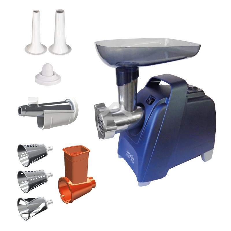 Мясорубка электрическая Аксион М61.02 Темно-синий, 2000 Вт, 3 кг/мин, Реверс