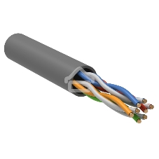 Кабель IEK витая пара U/UTP категории 5E 4 пары PVC 1м сер. GENERICA (305м)